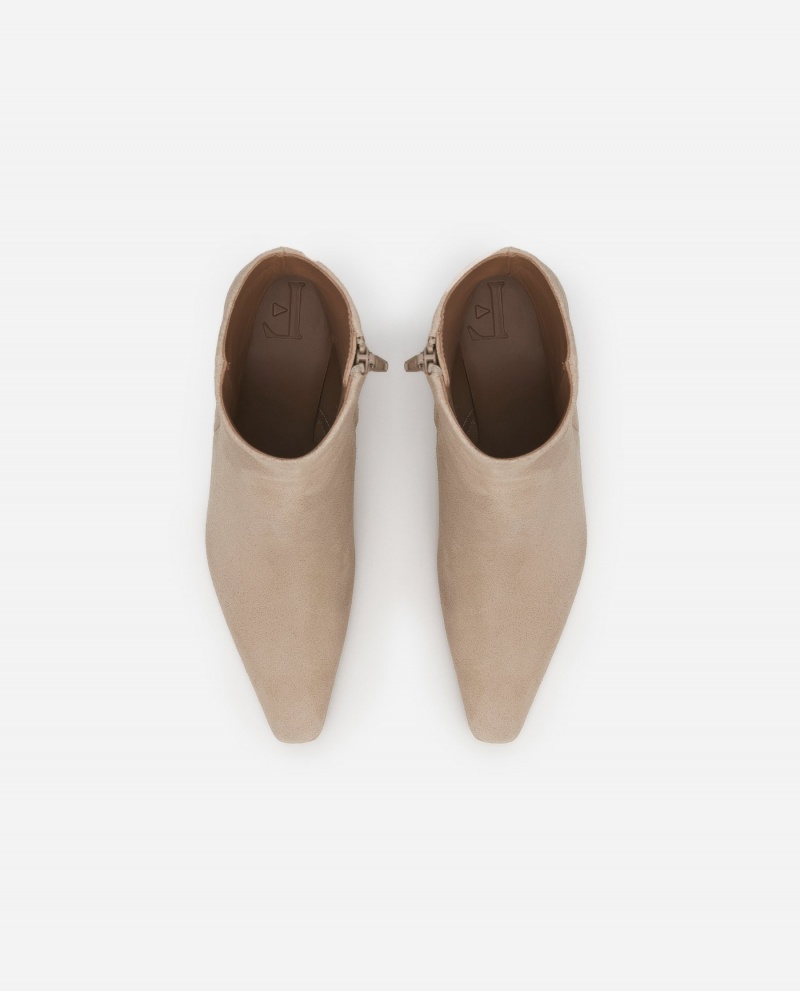 Kozaki Buty Flattered Riley Zamszowe Brązowe | SPLNY39023